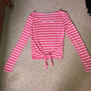 Long Sleeve Tied Charlotte Russe shirt
